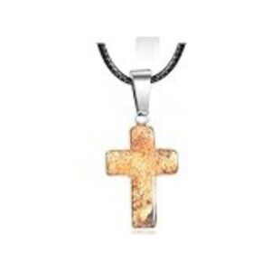 Cross Gemstone Pendant Charms Cross Quartz Crystal Charms for Necklace Earring